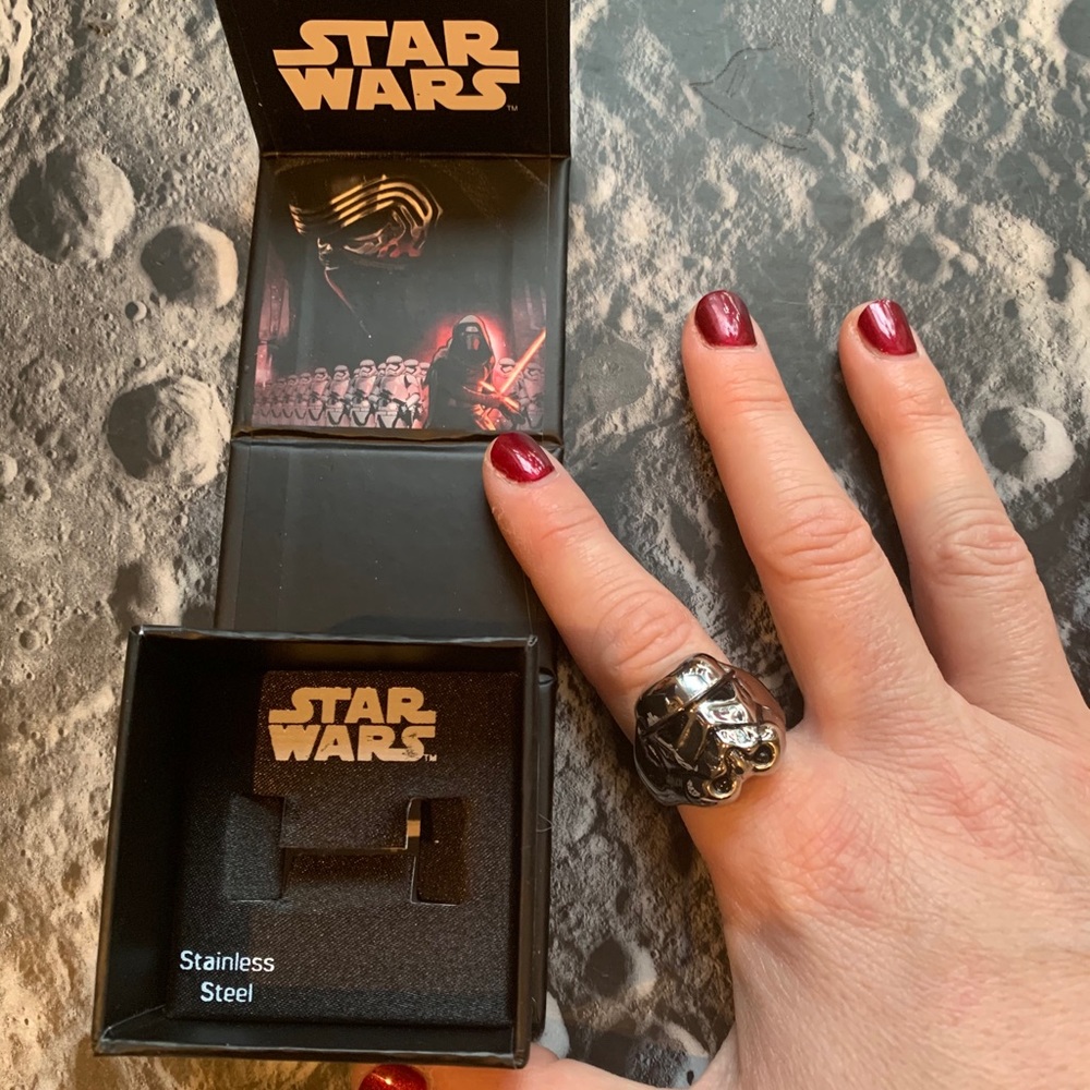 Stainless Steel STAR WARS Storm Trooper Ring 🌟